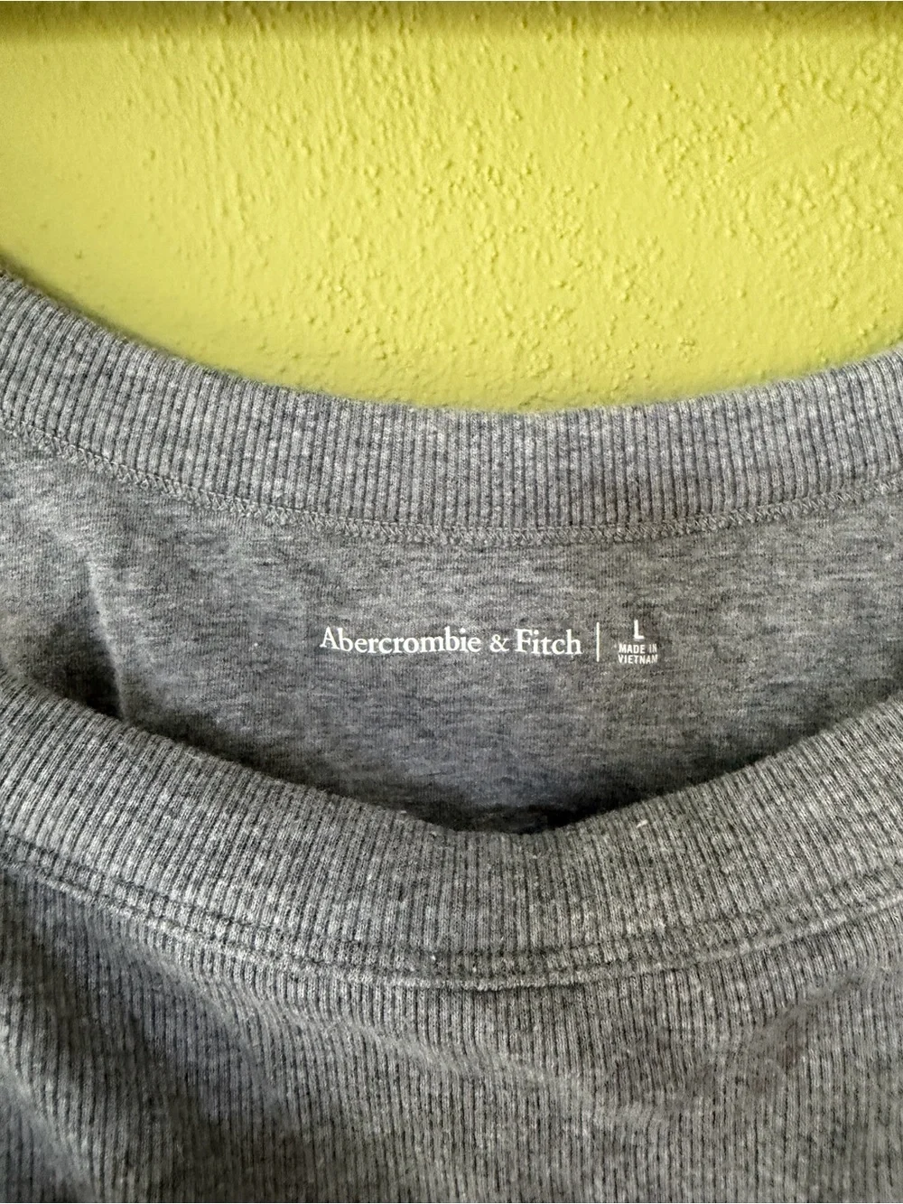 Abercrombie and Fitch Bra Free 90s Sporty Ribbed Knit Dress Size Large in Gray - Picture 3 of 5